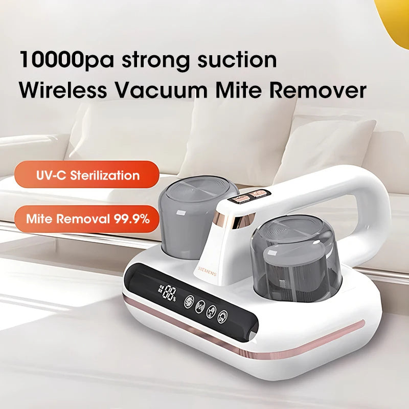 Cordless Handheld Cleaner Powerful Suction For Cleaning Bed Pillows Home Supplies