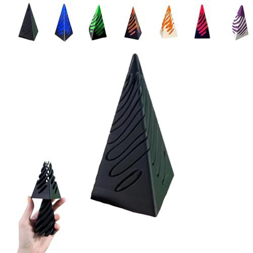 Pyramid Crossing Sculptured Ornaments Decoration