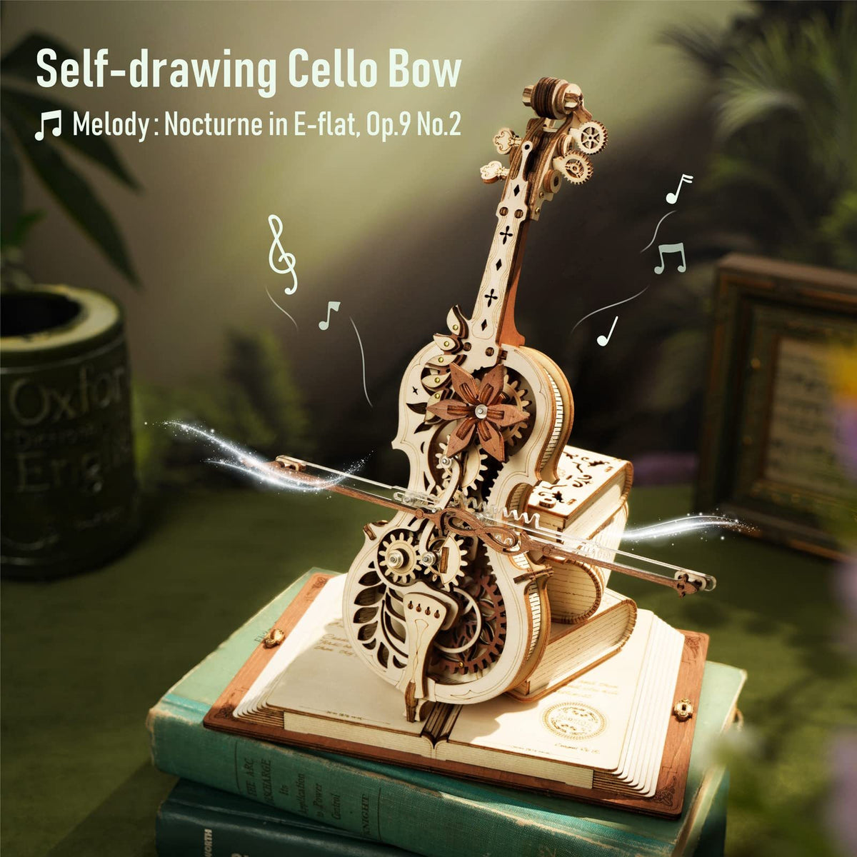 Magic Cello Mechanical Music Box Moveable 3D Puzzle