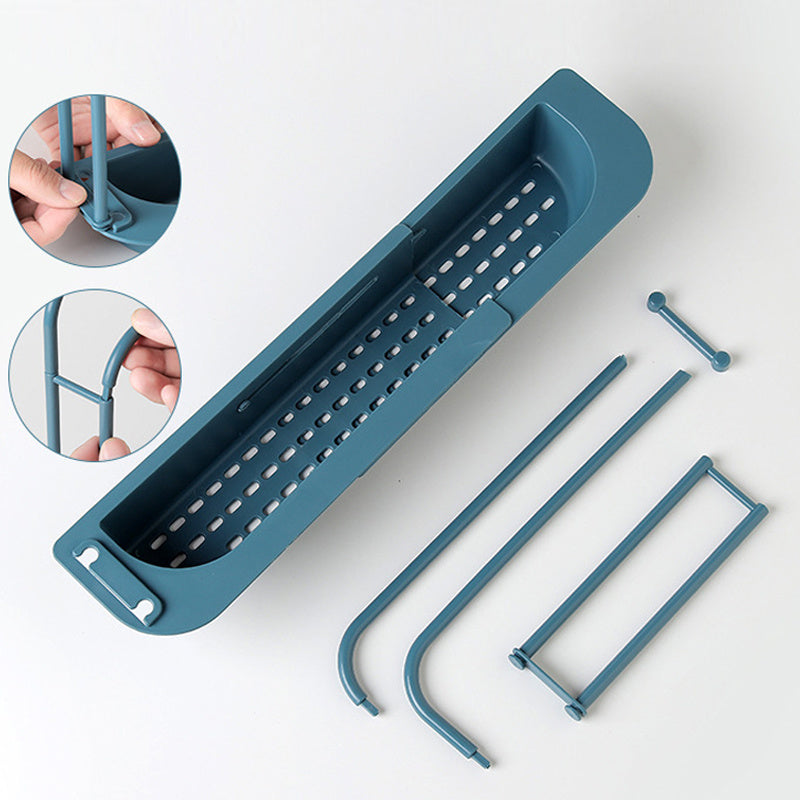 Telescopic Sink Rack Holder Expandable Storage Drain Basket