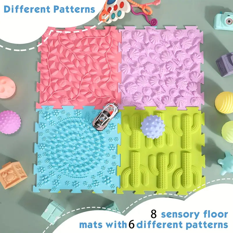 6-in-1 Silicone Interlocking Floor Mats