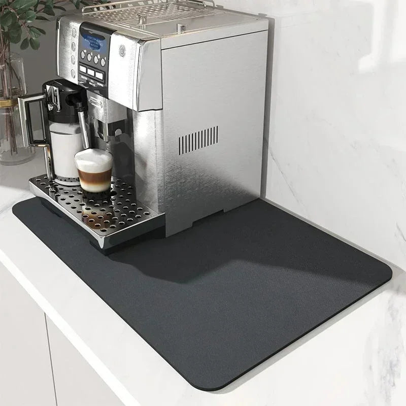 Kitchen Absorbent Tableware Placemats Rubber Drain Pad Heat Resistant Counter Mat Water Dispenser Machine Moisture-proof Mat