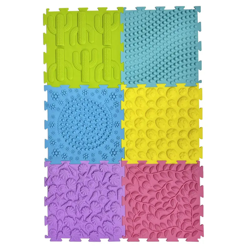 6-in-1 Silicone Interlocking Floor Mats