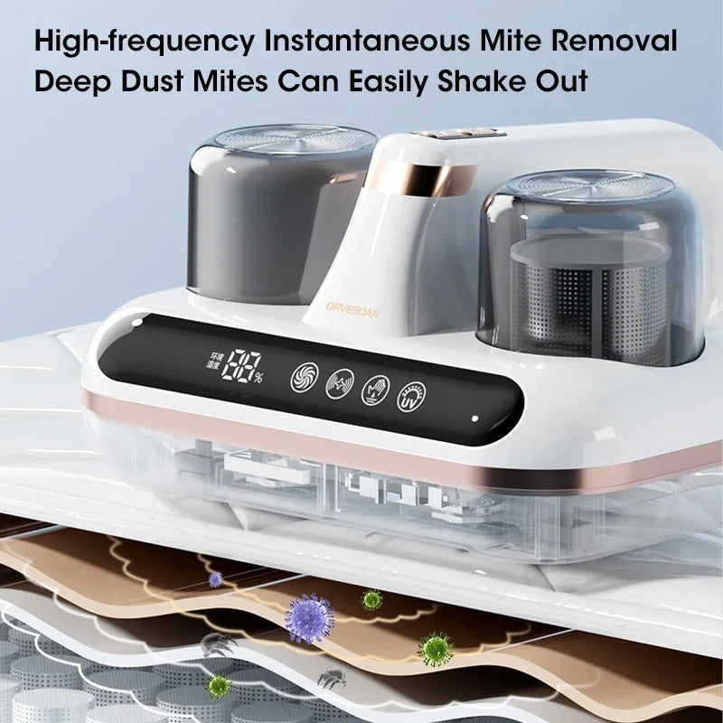 Cordless Handheld Cleaner Powerful Suction For Cleaning Bed Pillows Home Supplies