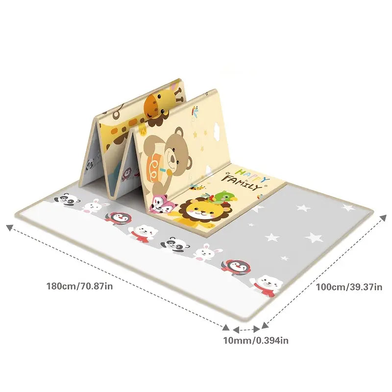 Double-Sided Foldable Playmat for Tots