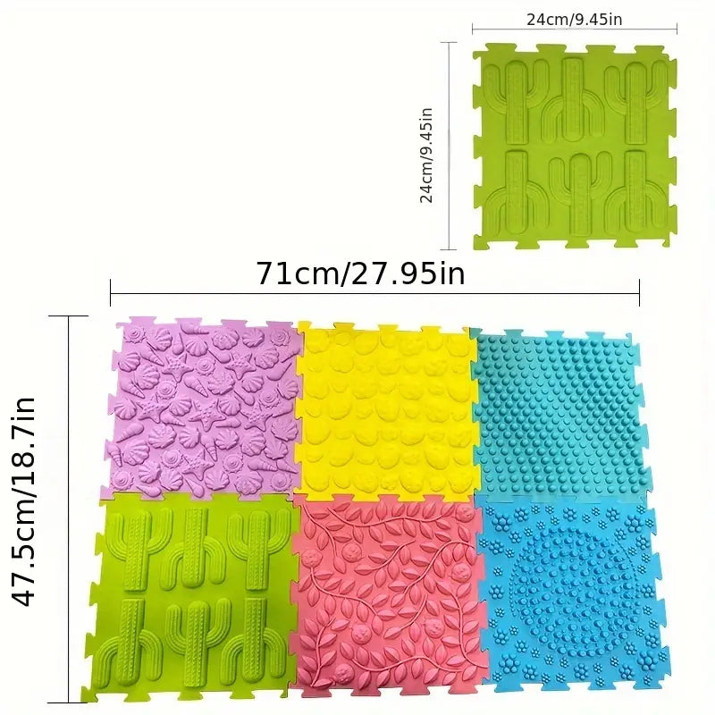 6-in-1 Silicone Interlocking Floor Mats