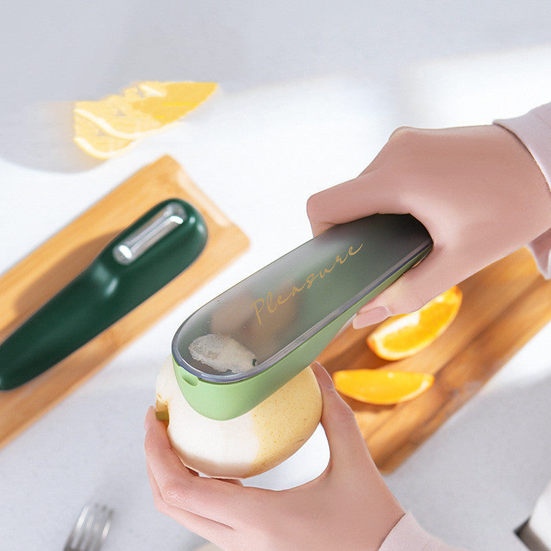 Storage Type Peeling Knife With Storage Tube