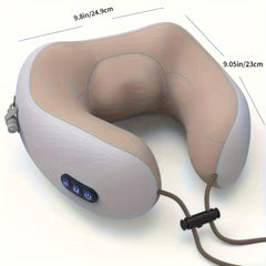 Electric U-Shaped Neck & Shoulder Massager with Heated Memory Sponge